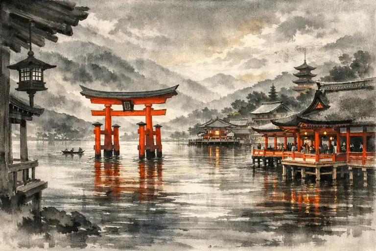 Floating Gateway to the Divine