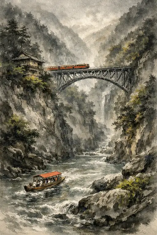 Romance of the Journey Through the Rushing Gorge