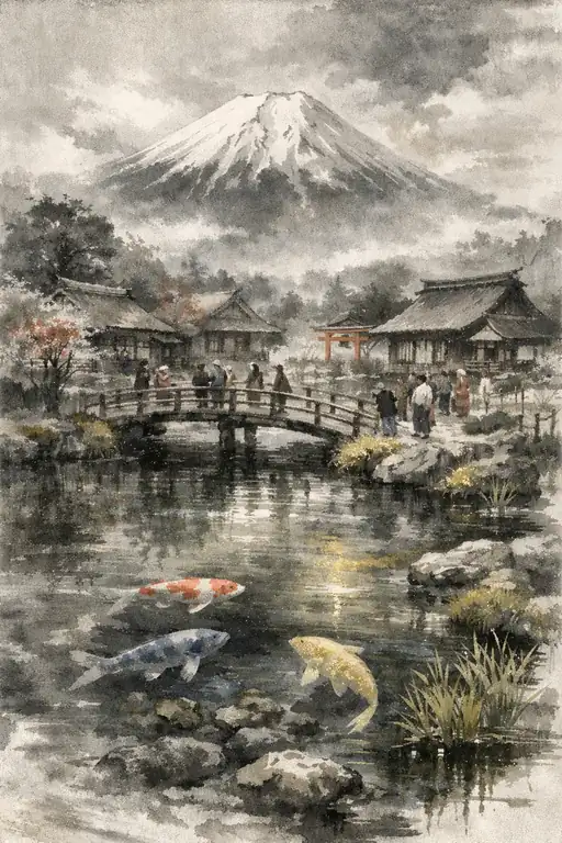 澄水に揺らめく生命の色彩
