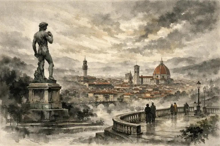 David's Silent Vow Over Florence