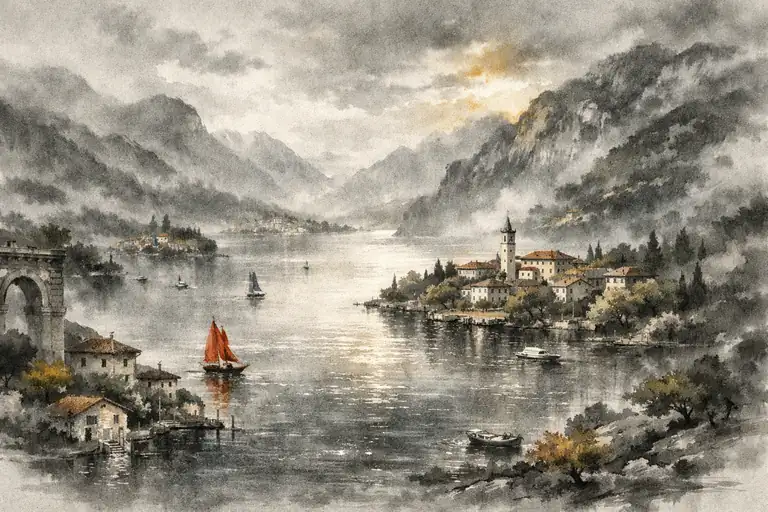 The Crimson Sail Crossing Eternity