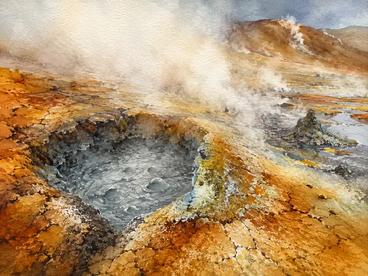 煮え滾る大地の息吹