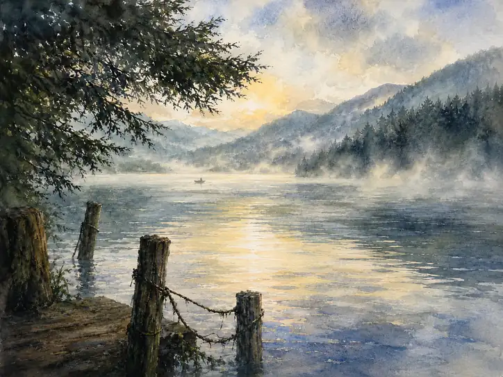 Sanctuary in the Morning Mist
