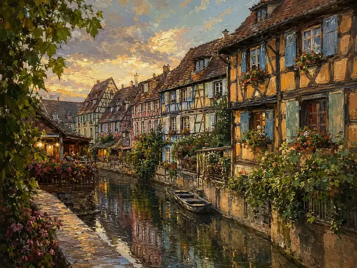 Sunset Serenade on the Canal