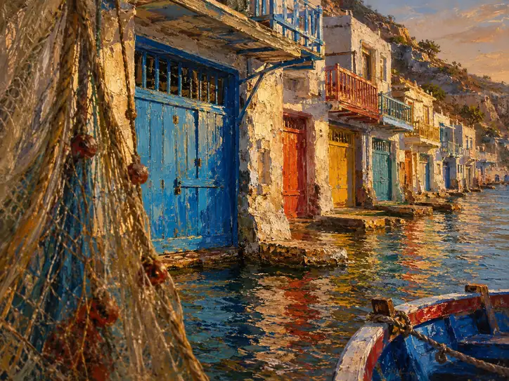 The Harbor's Vivid Heartbeat