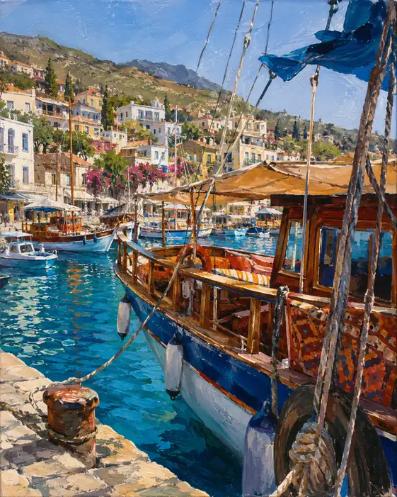 The Azure Heart of Hydra's Morning