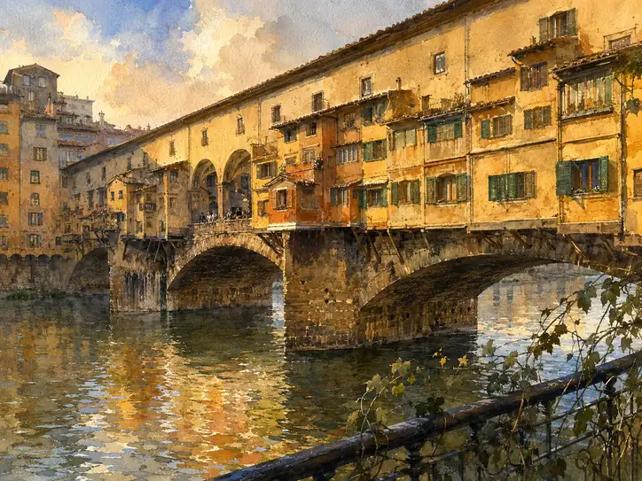 Reflections of a Golden Afternoon in Florence