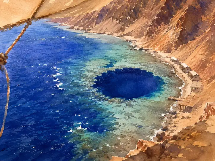 海がひらく神秘の瞳 ― ブルーホール