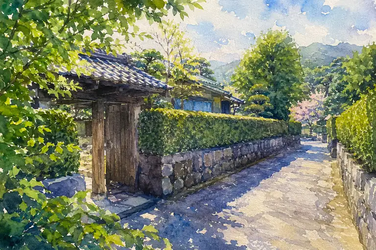 木漏れ日ささやく古き小径