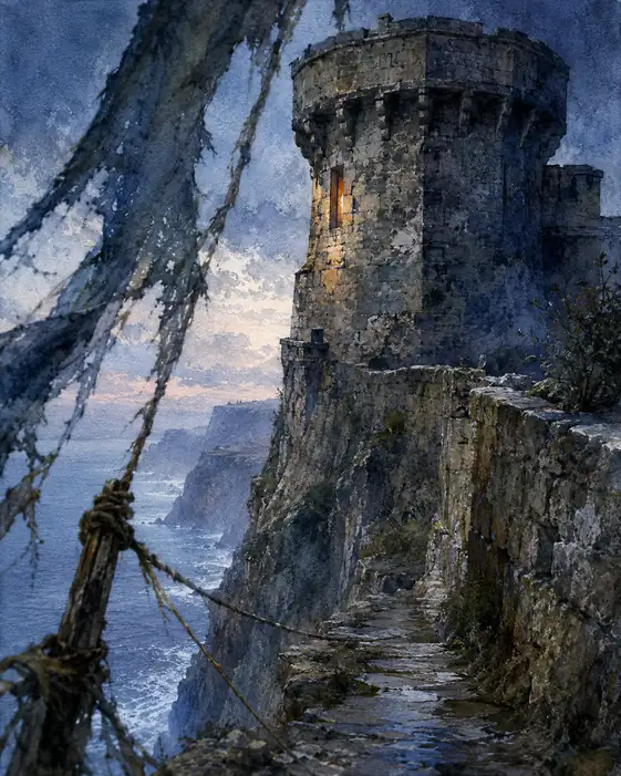 The Lonely Light on the Precipice