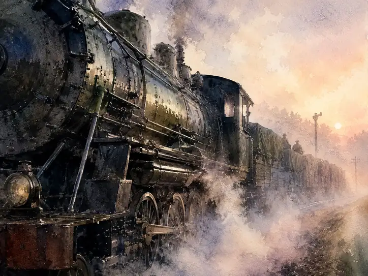 The Iron Pulse in Lavender Mist
