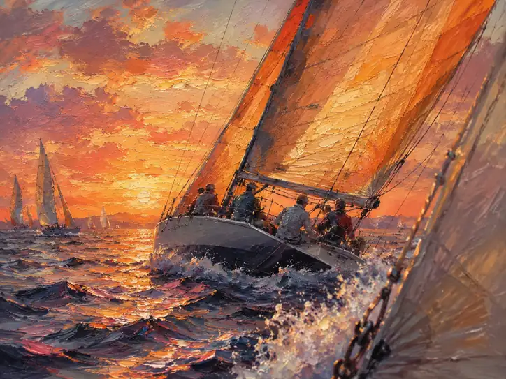 Beneath the Crimson Sky, We Stand