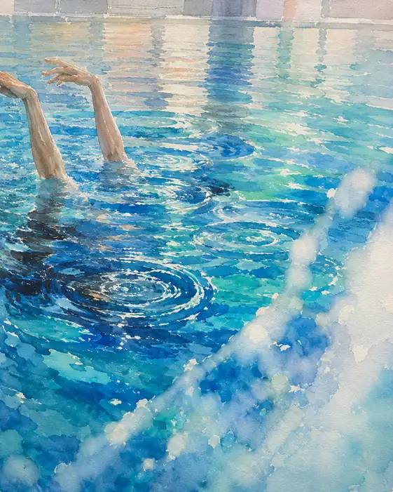 水面に咲くしなやかな祈り