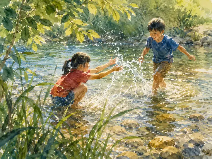 Laughter in the Sparkling Stream