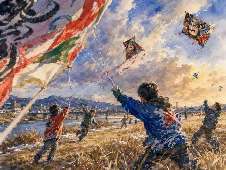 Soaring Dreams in the Winter Sky
