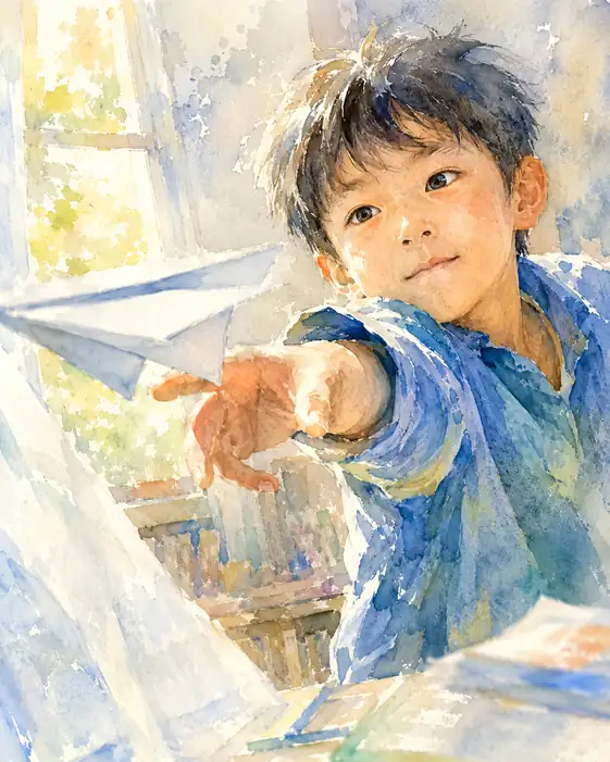 窓の向こうへ、羽ばたく夢