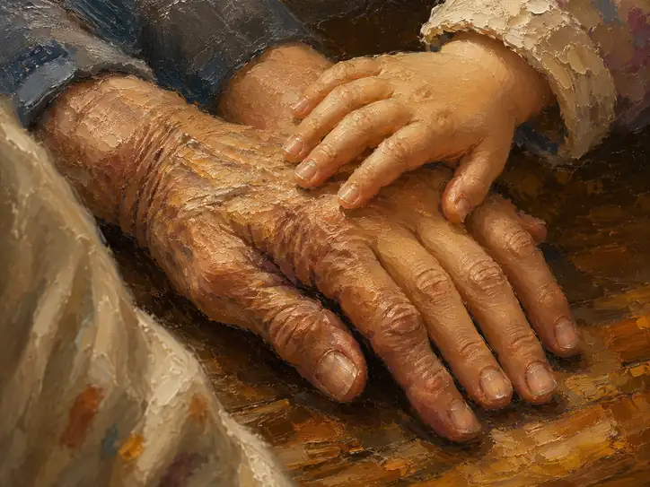 The Language of Touch: A Silent Bond Between Eras