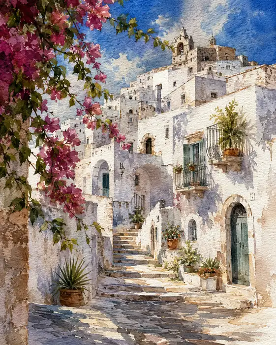 A Summer Melody in Pink and Blue