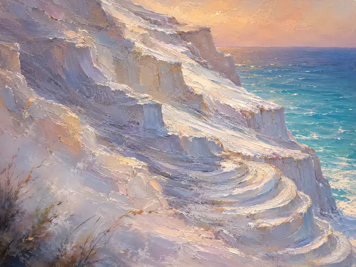 Terraces Sculpted by Light and Tide