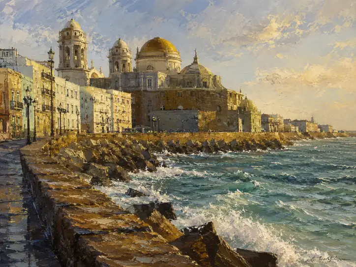 A Golden Sanctuary Against the Restless Tide