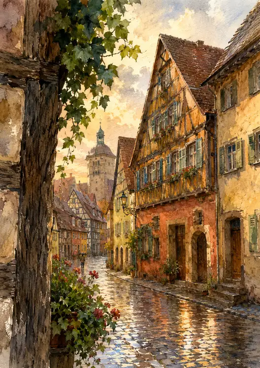 Whispers of a Rain-Washed Evening