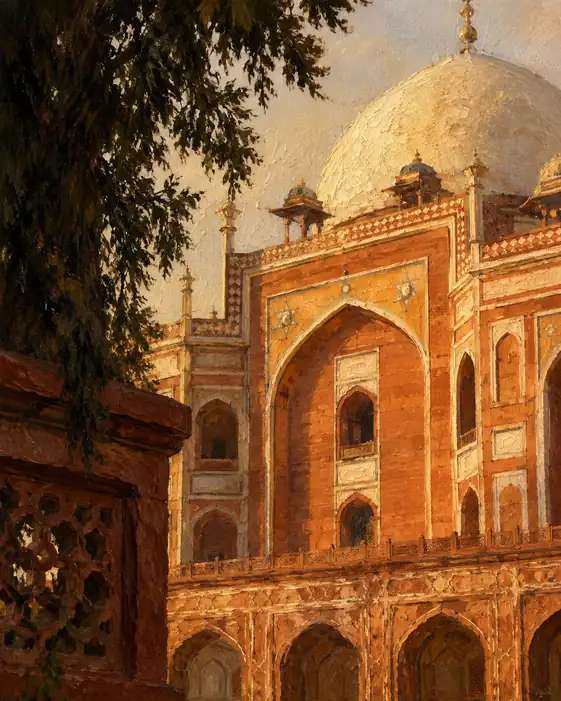 Twilight Glow on the Silent Dome