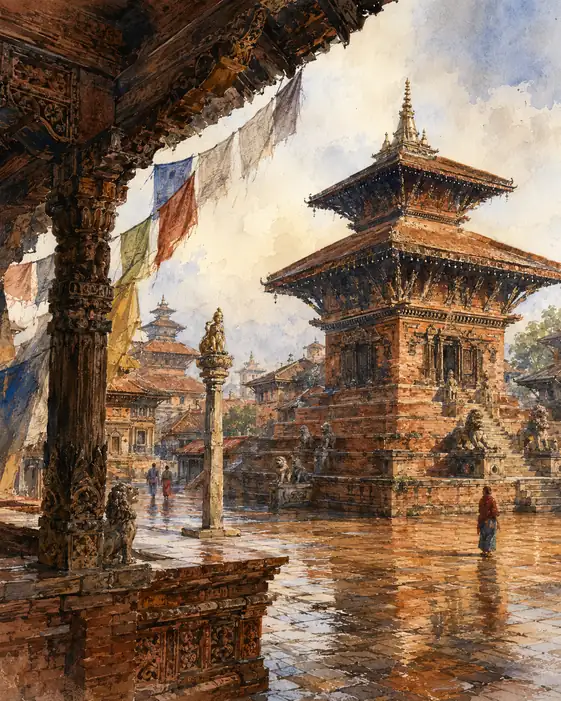 Reflections of Devotion in the Rain