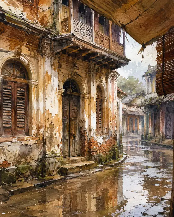 Reflection of the Rainwashed Memories