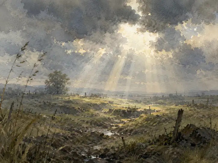 Light Piercing the Desolate Soul