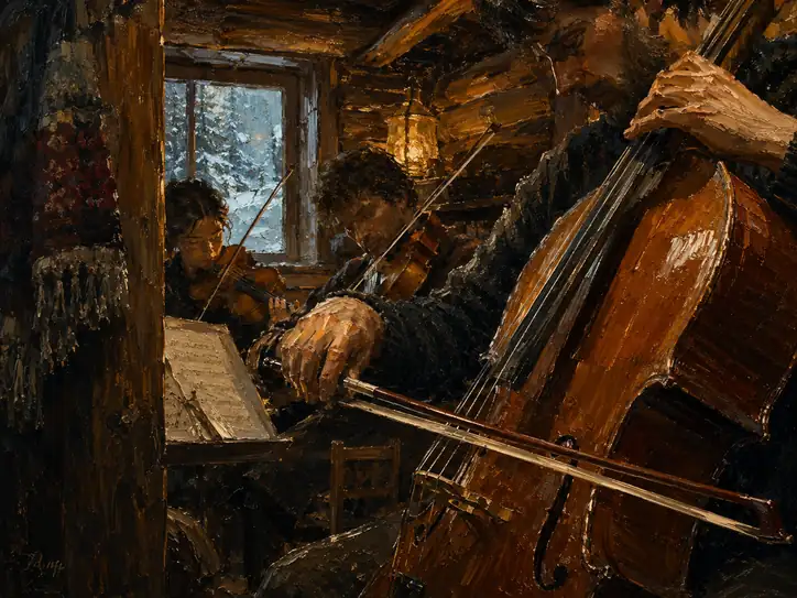 Amber Resonance in the Snow