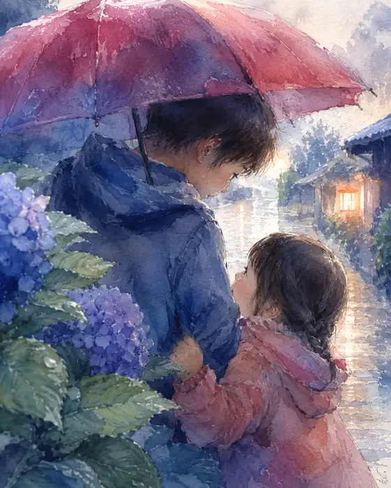 Warmth Under the Red Umbrella