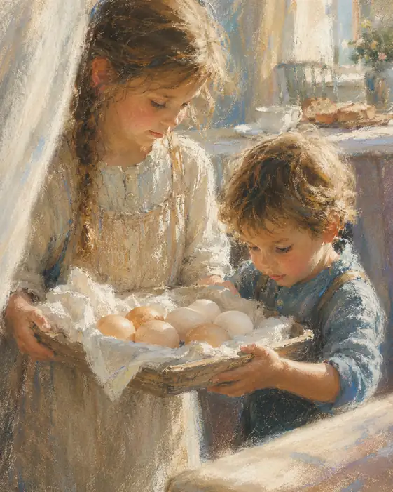 Carrying the Little Treasures