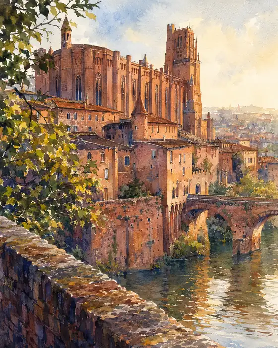 Where the River Whispers to the Crimson Towers