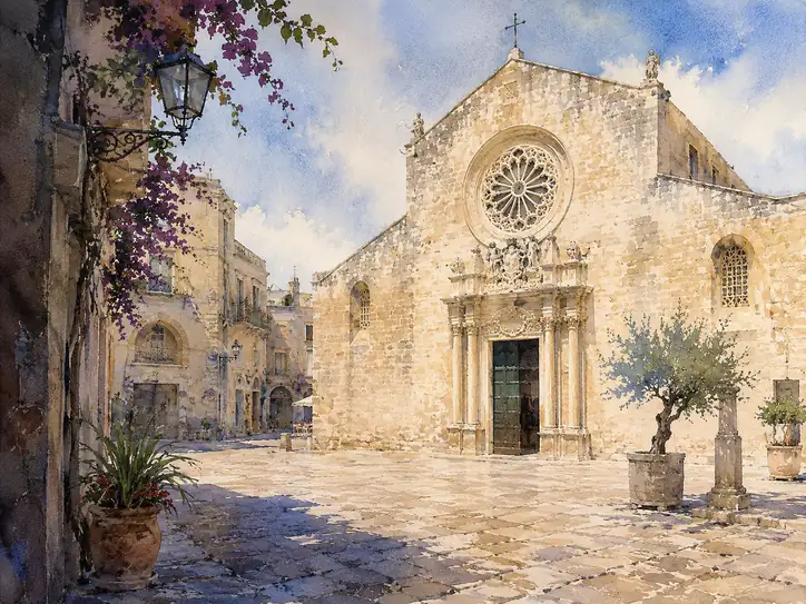 Quiet Prayers on the Stone Piazza