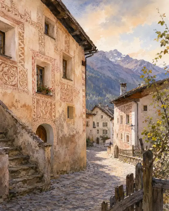 Nostalgia on the Cobblestone Path