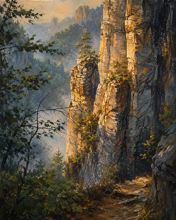 The Solitary Sentinel of the Golden Gorge