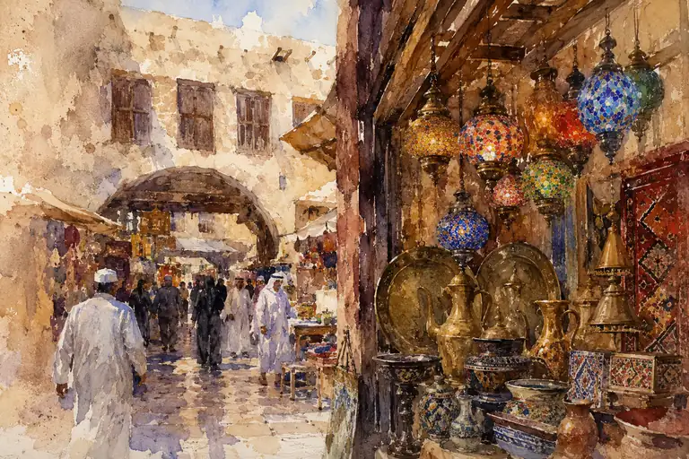 Market Whispers under Lantern Light