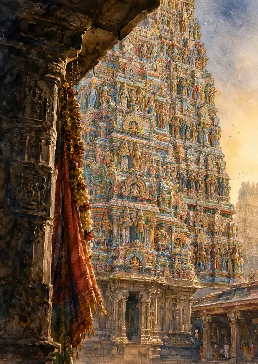 Symphony of Deities in Golden Light