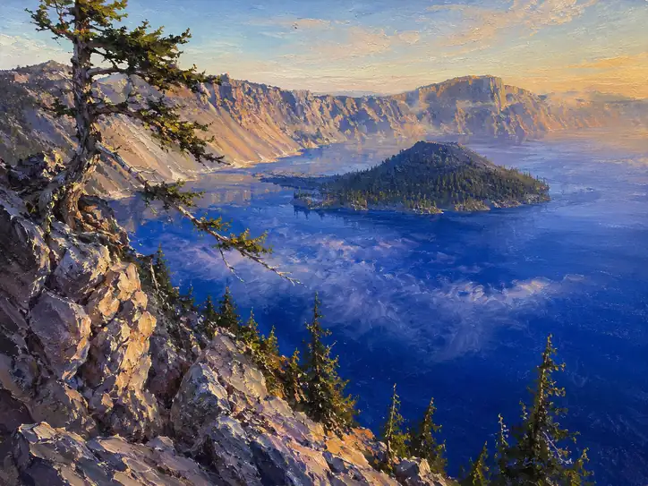 Where Gold Embraces the Sapphire Lake