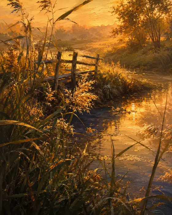 The Golden Farewell of Day