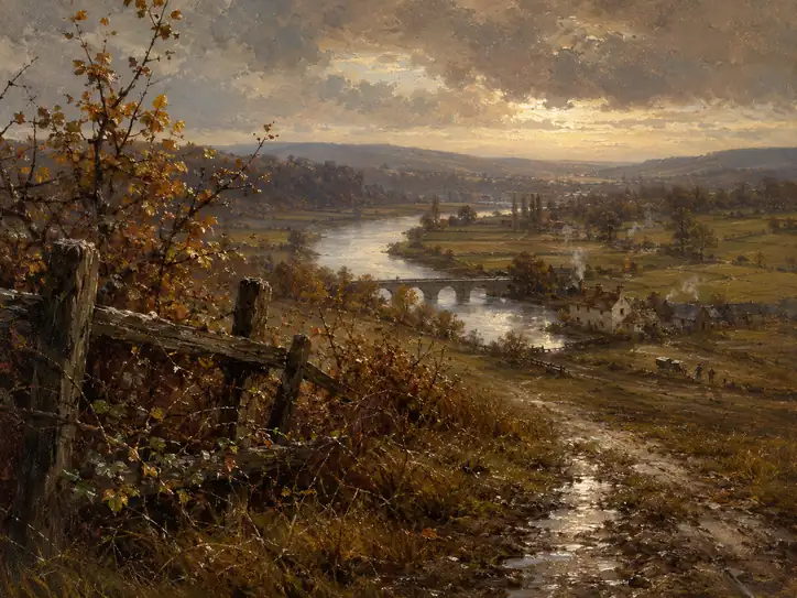 Where the Hearth Smoke Meets the Golden Sky