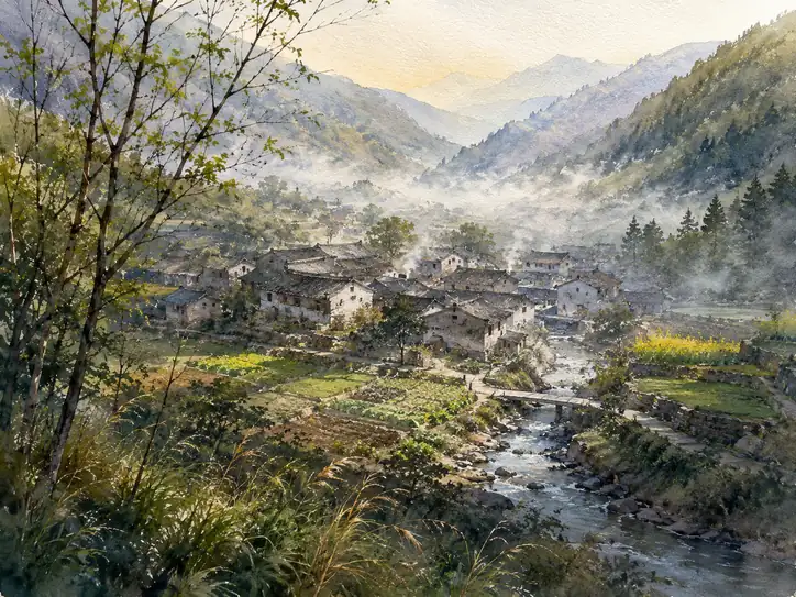 Morning Mist in the Cradle of Mountains