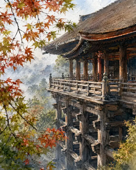 Suspended in the Autumn Mist