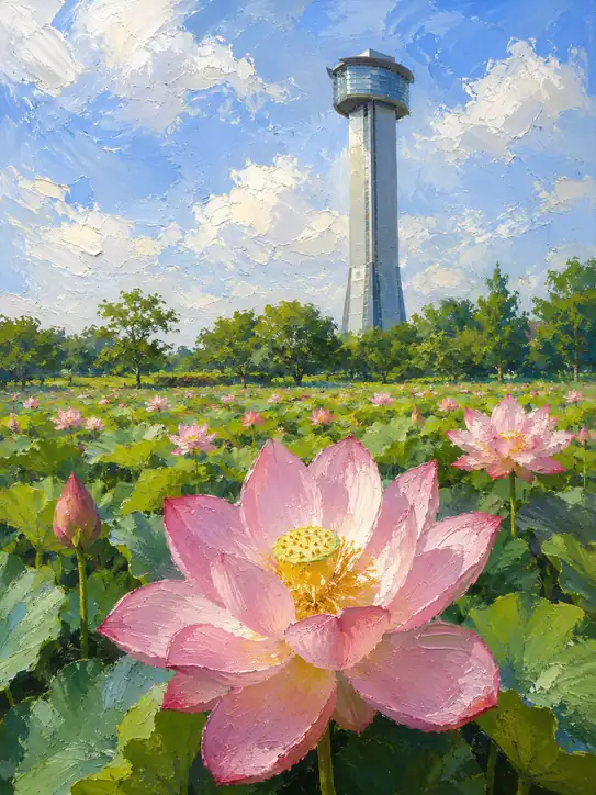An Ancient Dream Blooms in the Summer Sky