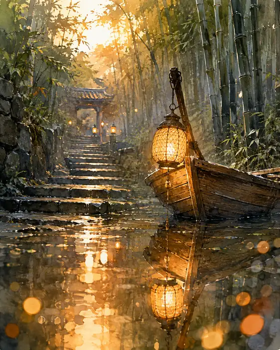Forest Voyage Across a Mirror of Rain