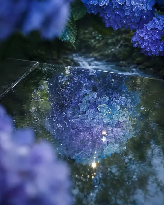 Ripples of Indigo Along the Brook