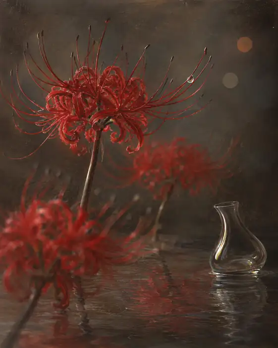 Lycoris and the Empty Glass Vase