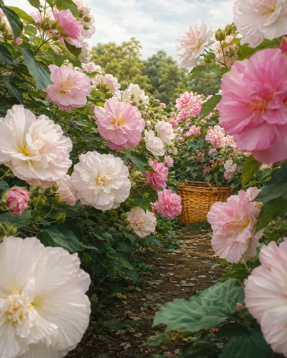 Garden Lane with Woven Basket