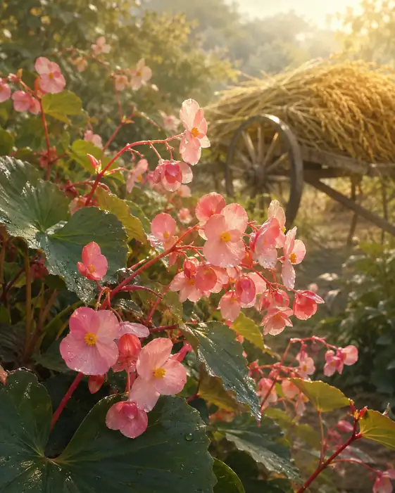 Morning Harvest and Autumn Blossoms