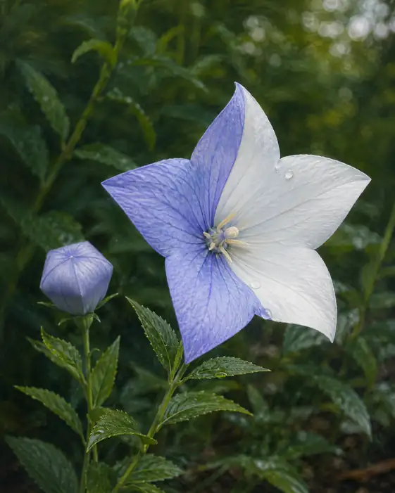 Dual Tones Blooming in the Rain